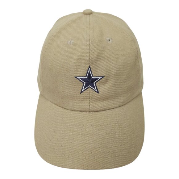 NFL Dallas Cowboys Football Adjustable Size Strapback Cap Baseball Hat Khaki - Picture 1 of 13